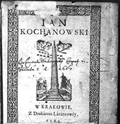 J.Kochanowski, O Czechu i Lechu historyja naganiona (opr. W.Walecki)
