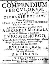 S.Czerniecki, Compendium ferculorum (opr. W.Walecki)
