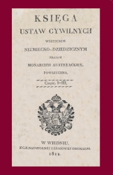 Księga ustaw cywilnych wszystkim niemiecko-dziedzicznym krajom Monarchii Austriackiej powszechna